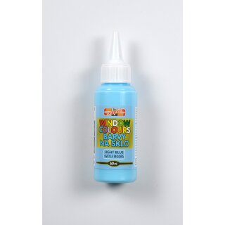 Fenstermalfarbe 60 ml  Glasmalfarbe  -  Sky Blue  -